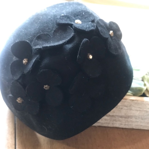 Vintage Black pillbox - Picture 2 of 4